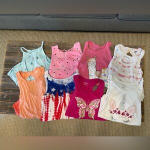 Girls 8 Piece Size 7/8 Gently Used Tank Top Bundle